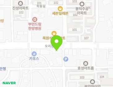 전북특별자치도 부안군 부안읍 오리정로 160 지도