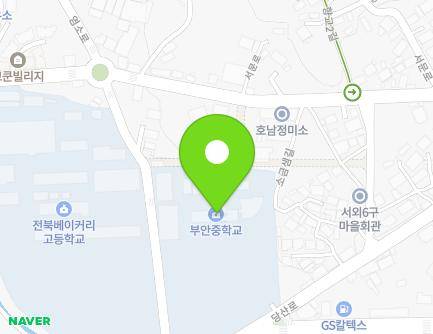 전북특별자치도 부안군 부안읍 당산로 1 (부안중학교) 지도
