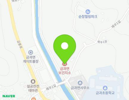 전북특별자치도 순창군 금과면 매우1길 15 (금과면보건지소) 지도
