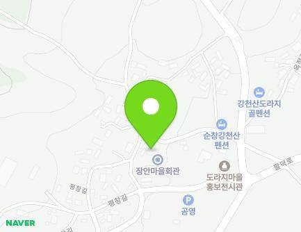 전북특별자치도 순창군 팔덕면 평창길 24-4 (장안마을회관) 지도