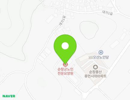 전북특별자치도 순창군 풍산면 풍산로 487-12 (순창군노인전문요양원) 지도