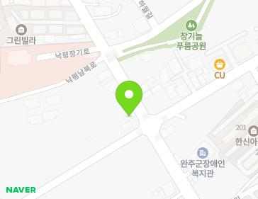 전북특별자치도 완주군 봉동읍 낙평장기로 33 지도