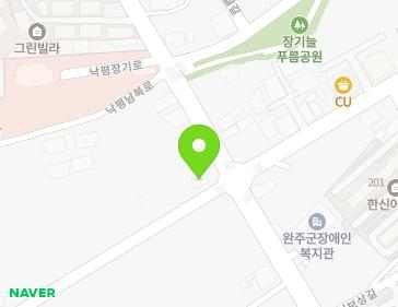 전북특별자치도 완주군 봉동읍 낙평장기로 31 지도