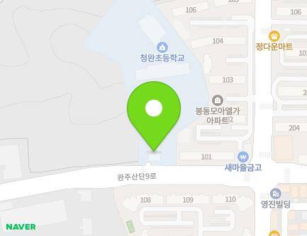 전북특별자치도 완주군 봉동읍 완주산단9로 76 (둔산교회) 지도