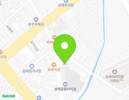 전북특별자치도 완주군 삼례읍 동학로 30 지도