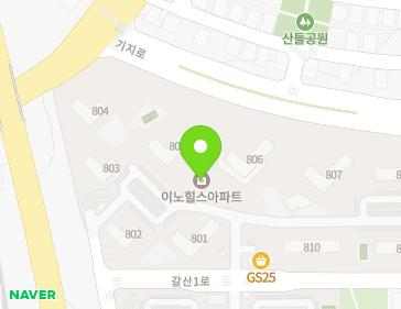 전북특별자치도 완주군 이서면 갈산1로 71 (이노힐스아파트) 지도