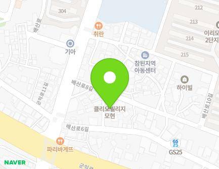 전북특별자치도 익산시 배산로6길 9-6 (모현동1가, 클리오빌리지) 지도