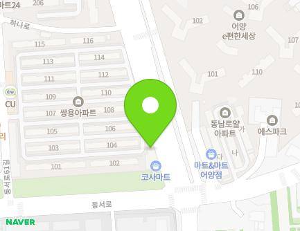 전북특별자치도 익산시 하나로 353 (어양동, 쌍용아파트(상가)) 지도