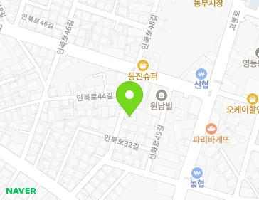전북특별자치도 익산시 인북로48길 14-1 (영등동, 거북빌라) 지도