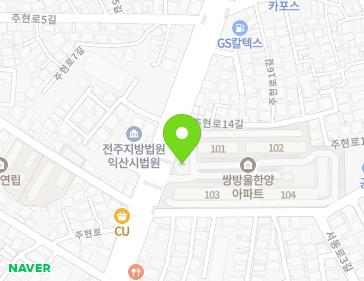 전북특별자치도 익산시 주현로 42 (주현동, 쌍방울한양아파트) 지도