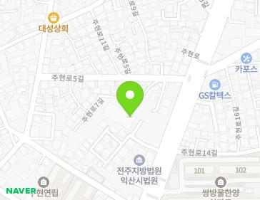 전북특별자치도 익산시 주현로 43-20 (주현동, 이리동부교회) 지도
