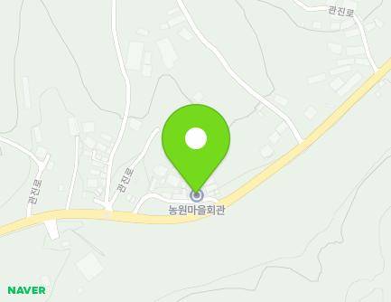 전북특별자치도 임실군 관촌면 관진로 127 (농원마을회관) 지도