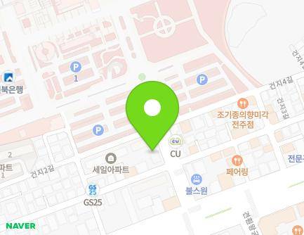 전북특별자치도 전주시 덕진구 건지로 9 (금암동, 한양아파트) 지도
