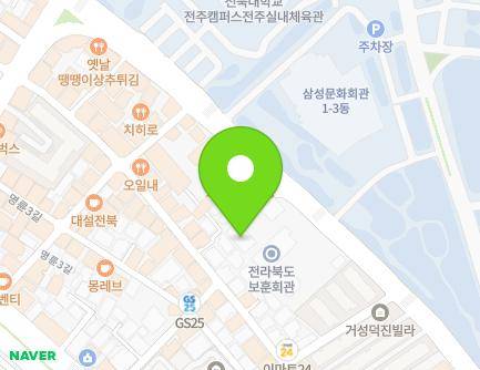 전북특별자치도 전주시 덕진구 권삼득로 287 (금암동, 주바울교회) 지도