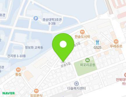 전북특별자치도 전주시 덕진구 삼송5길 13-4 (금암동, 엘림주택) 지도
