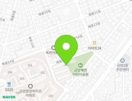 전북특별자치도 전주시 덕진구 매봉16길 10 (금암동, 대성연립주택) 지도