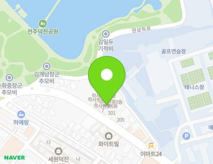 전북특별자치도 전주시 덕진구 권삼득로 360-2 (덕진동1가, 학사원룸6) 지도