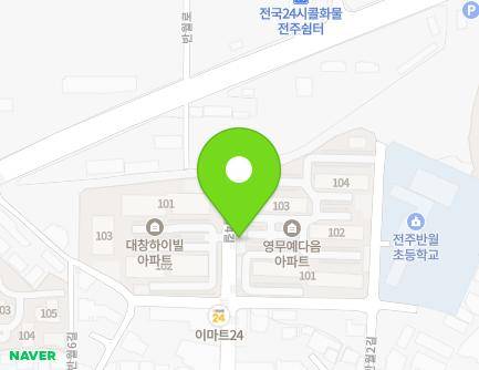 전북특별자치도 전주시 덕진구 반월4길 14 (반월동, 영무예다음아파트) 지도