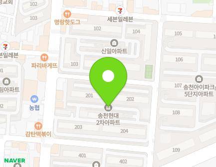 전북특별자치도 전주시 덕진구 솔내로 124 (송천동1가, 현대2차아파트) 지도
