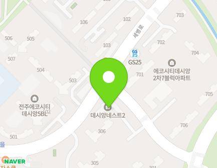 전북특별자치도 전주시 덕진구 세병로 92 (송천동2가, 에코시티데시앙네스트3블럭) 지도