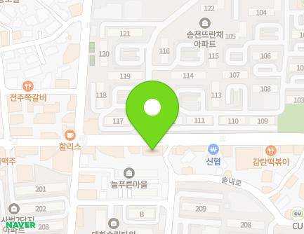 전북특별자치도 전주시 덕진구 붓내3길 28 (송천동2가, 김현성가정의학과) 지도