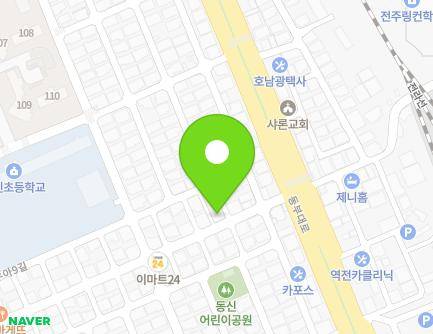 전북특별자치도 전주시 덕진구 우아8길 25 (우아동3가, 샛별원룸) 지도