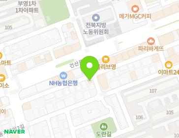 전북특별자치도 전주시 덕진구 동가재미3길 34-1 (인후동1가) 지도