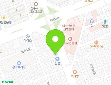 전북특별자치도 전주시 덕진구 견훤로 385 (인후동2가, 숭익장로교회) 지도