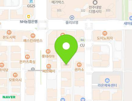 전북특별자치도 전주시 덕진구 오공로 33-14 (중동) 지도