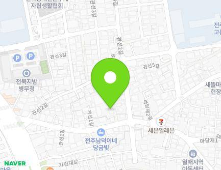 전북특별자치도 전주시 완산구 관선1길 39 (남노송동, 재단법인국제도덕협회) 지도