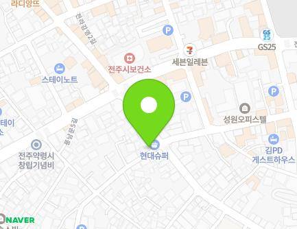 전북특별자치도 전주시 완산구 풍남문2길 121-2 (다가동1가) 지도