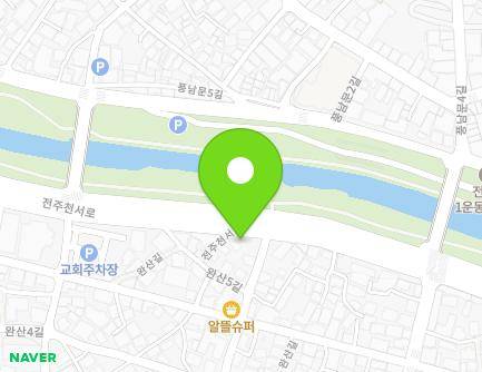 전북특별자치도 전주시 완산구 전주천서로 165 (동완산동, 감바우산동자보살) 지도