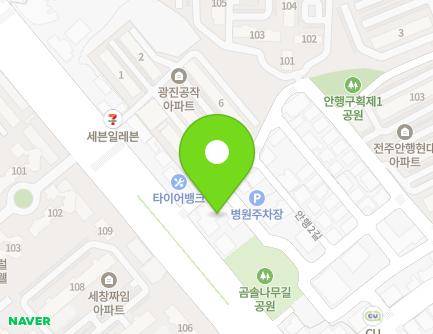 전북특별자치도 전주시 완산구 백제대로 74 (삼천동1가, 다사랑병원) 지도
