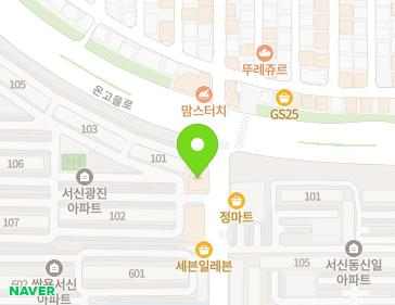 전북특별자치도 전주시 완산구 온고을로 119-2 (서신동, 서신동광진아파트) 지도