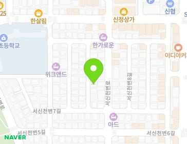 전북특별자치도 전주시 완산구 서신천변7길 6-8 (서신동, 서신쵸이빌라) 지도