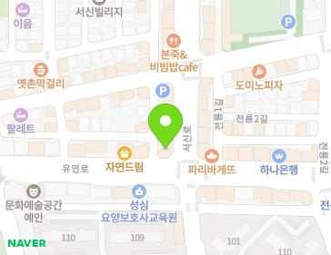 전북특별자치도 전주시 완산구 유연로 275 (서신동) 지도