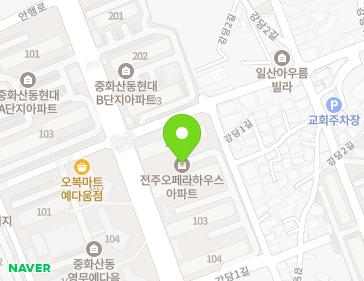전북특별자치도 전주시 완산구 안행로 150 (서완산동2가, 전주오페라하우스) 지도