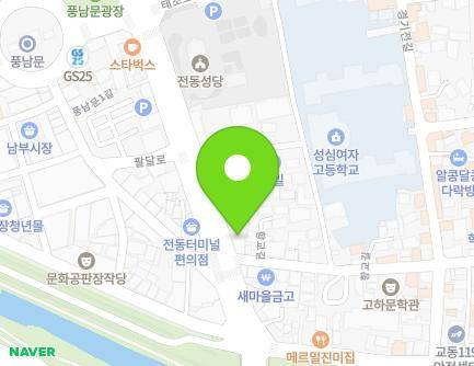 전북특별자치도 전주시 완산구 팔달로 104 (전동, 표정형외과의원) 지도