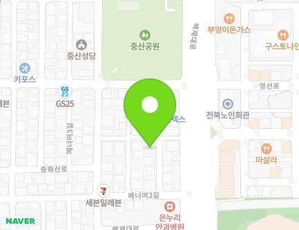 전북특별자치도 전주시 완산구 메너머2길 6-7 (중화산동2가, 호암빌) 지도
