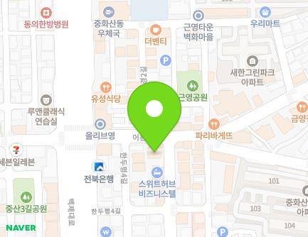 전북특별자치도 전주시 완산구 어은로 12-4 (중화산동2가, 호텔투썸스테이) 지도