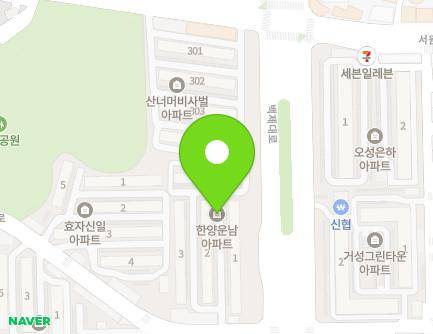 전북특별자치도 전주시 완산구 신봉로 71 (효자동1가, 한양운남아파트) 지도