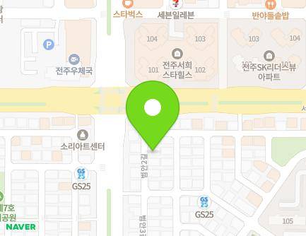전북특별자치도 전주시 완산구 범안2길 23-3 (효자동2가, 필로하우스) 지도