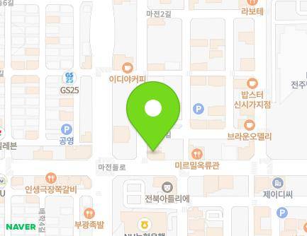 전북특별자치도 전주시 완산구 마전들로 67 (효자동3가, 유한빌딩) 지도