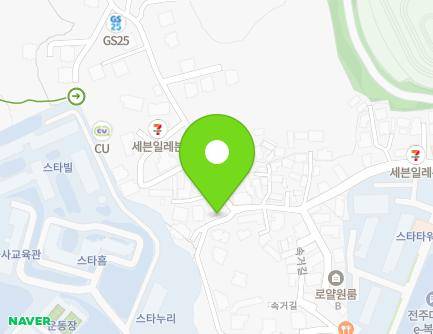 전북특별자치도 전주시 완산구 백마산길 59 (효자동3가, 환영빌라) 지도