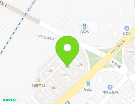 전북특별자치도 정읍시 서부산업도로 409 (농소동, 농소주공아파트) 지도