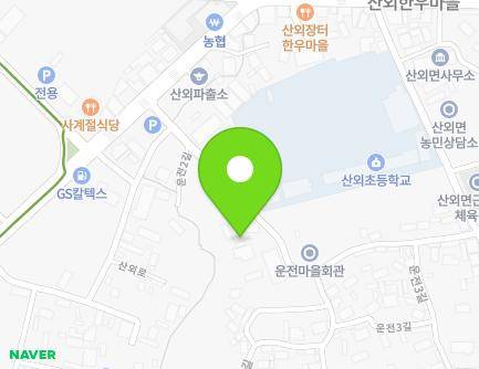 전북특별자치도 정읍시 산외면 운전2길 14 (원광어린이집) 지도