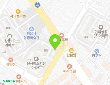 전북특별자치도 정읍시 상동중앙로 45 (상동, 내장꽃화원) 지도