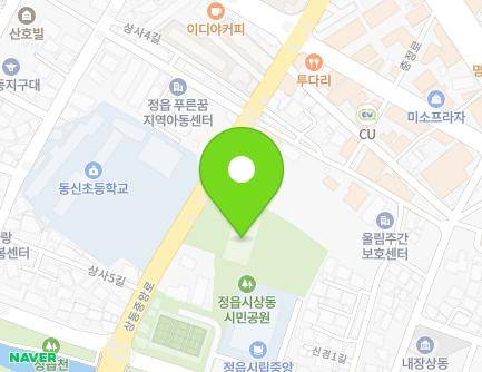 전북특별자치도 정읍시 상동중앙로 14 (상동, 청소년문화체육관) 지도