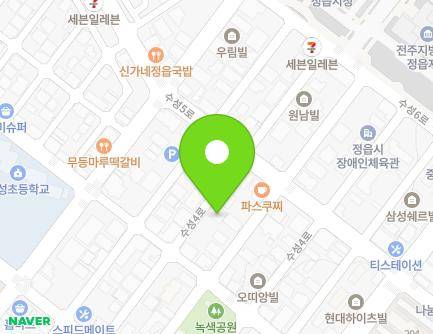 전북특별자치도 정읍시 수성4로 37-8 (수성동, 휴먼빌) 지도