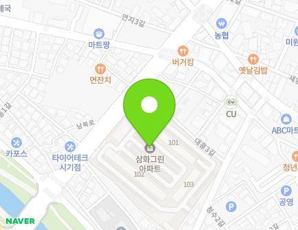 전북특별자치도 정읍시 대흥3길 21-13 (시기동, 삼화그린아파트) 지도